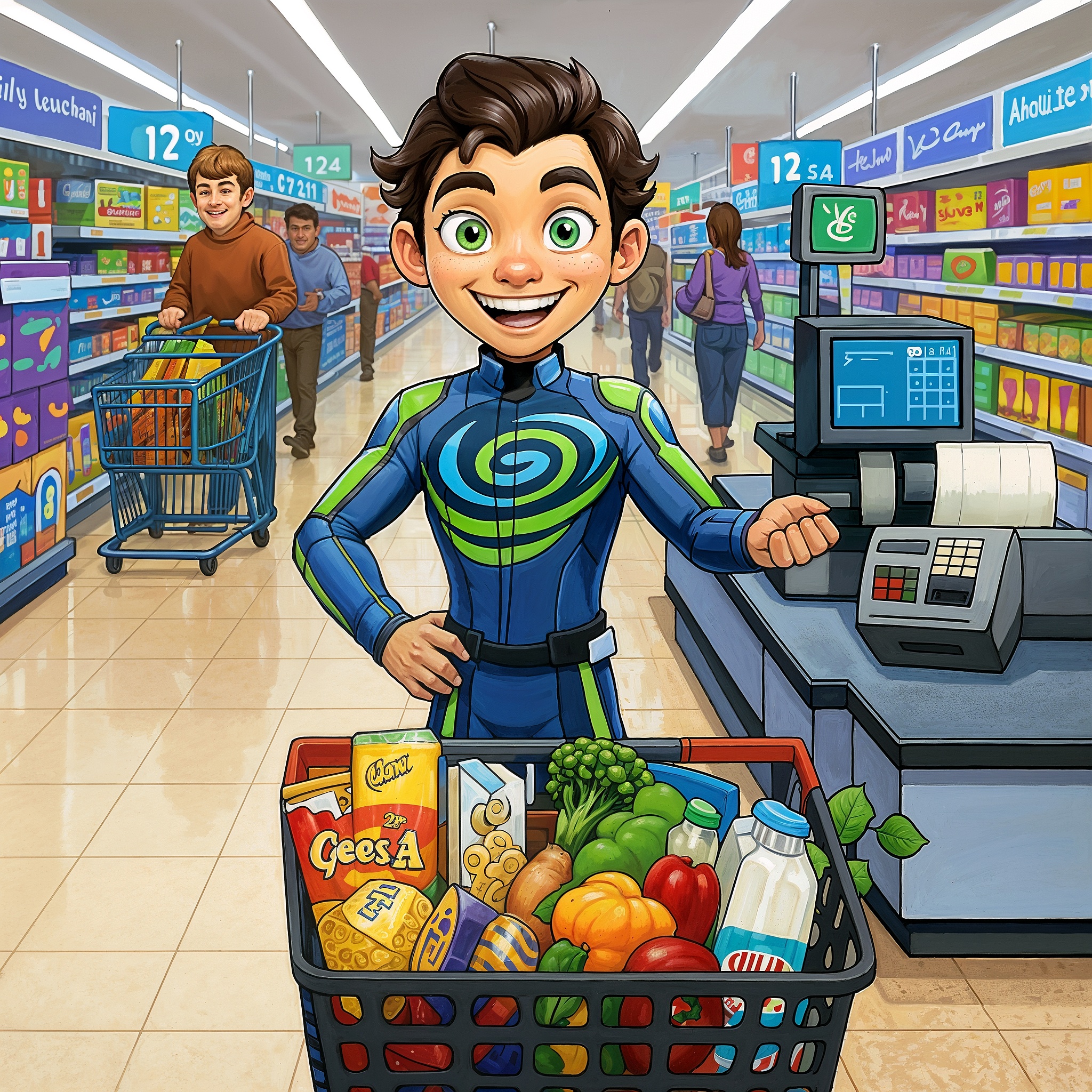 Checkout de supermercado com PDV